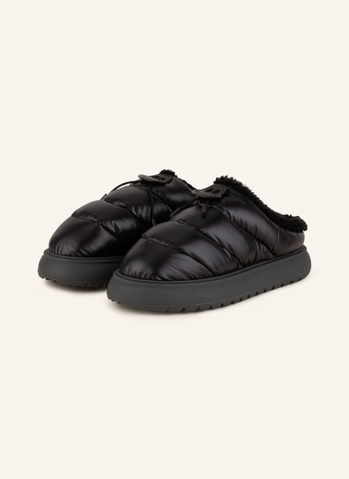 Moncler Plateau-Mules Gaia schwarz von MONCLER