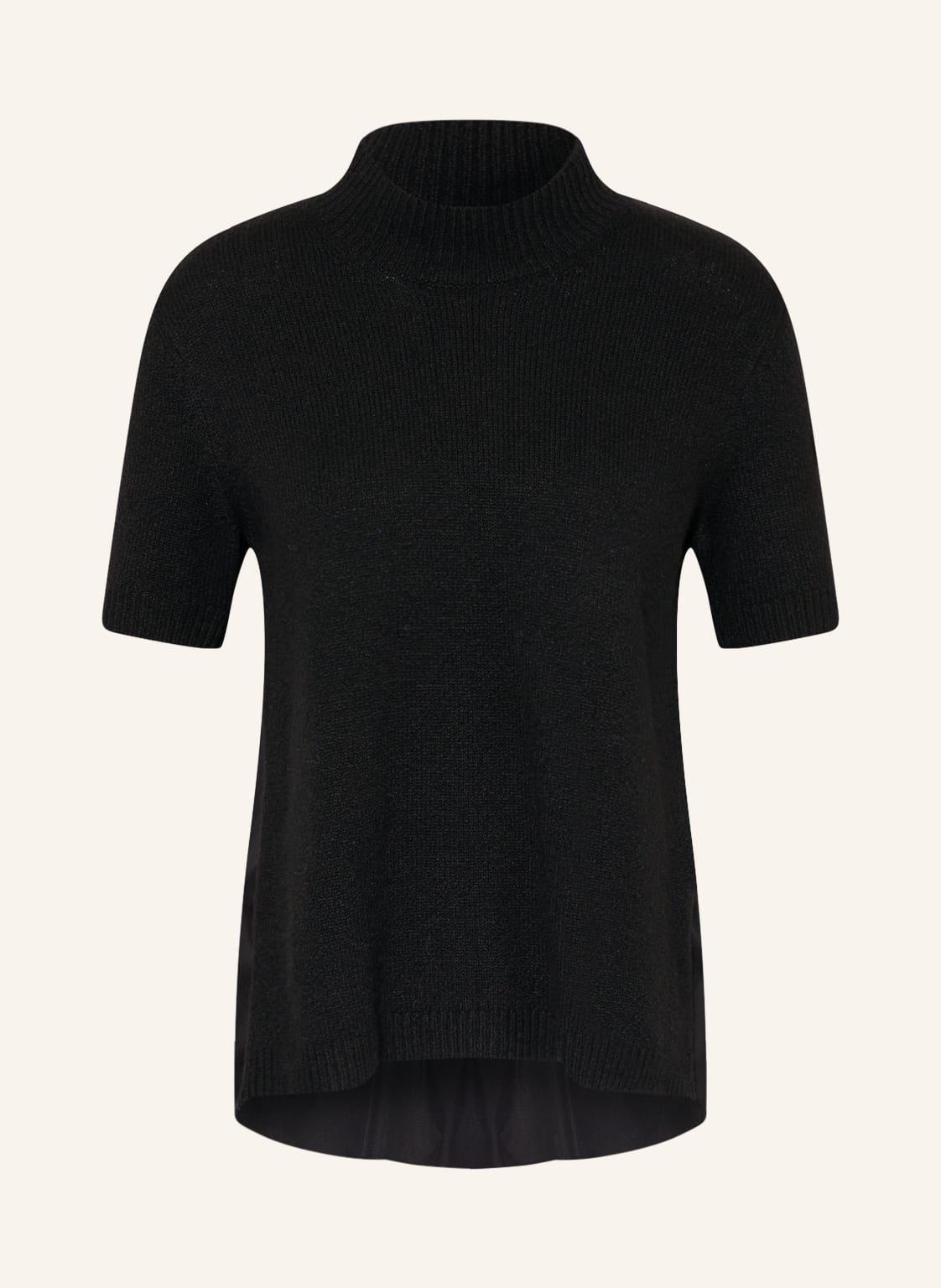 Moncler Pullover Im Materialmix schwarz von MONCLER