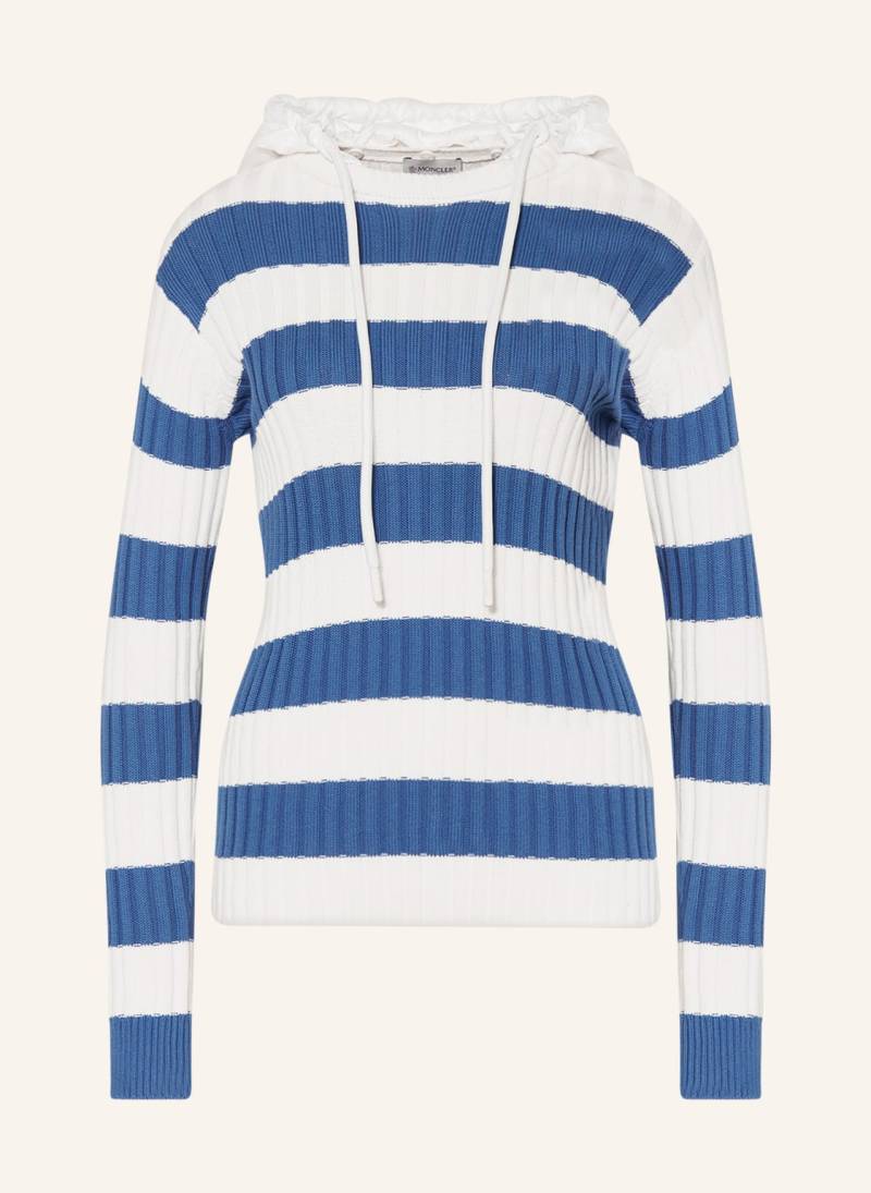 Moncler Pullover Mit Abnehmbarer Kapuze blau von MONCLER