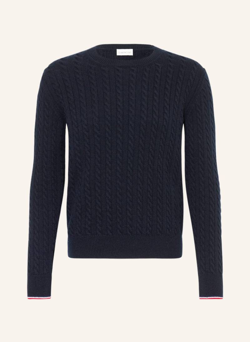 Moncler Pullover Mit Cashmere blau von MONCLER