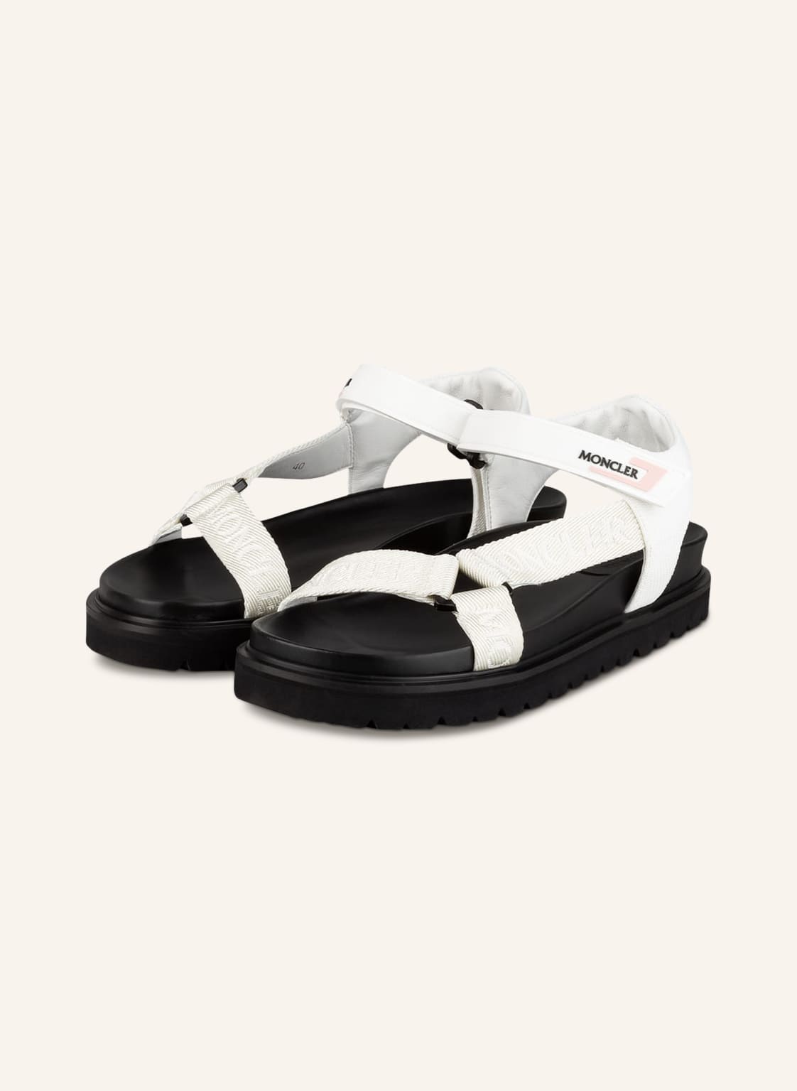 Moncler Sandalen Flavia weiss von MONCLER