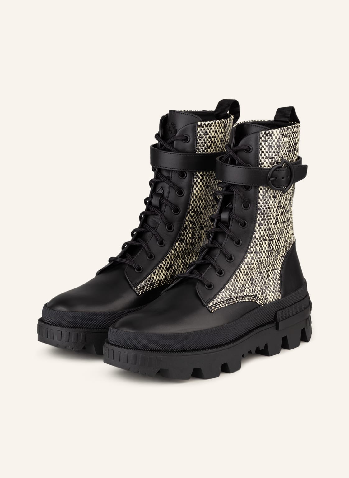 Moncler Schnürboots Carinne schwarz von MONCLER