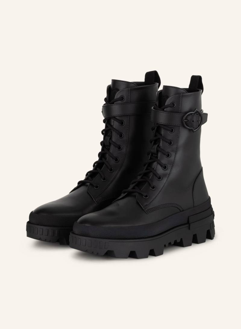 Moncler Schnürboots Carinne schwarz von MONCLER