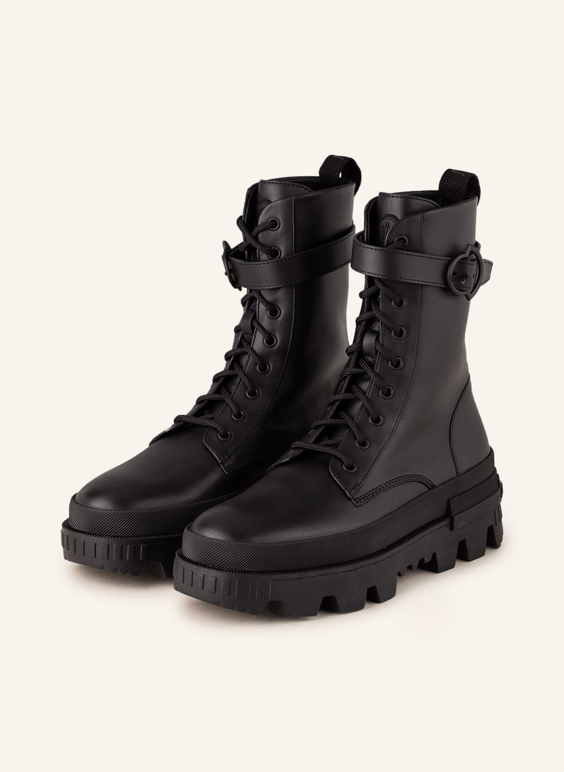 Moncler Schnürboots Carinne schwarz von MONCLER