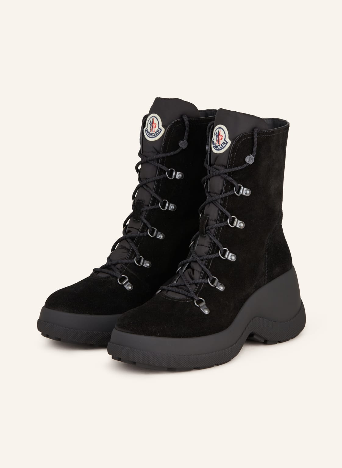 Moncler Schnürboots Resile Trek schwarz von MONCLER