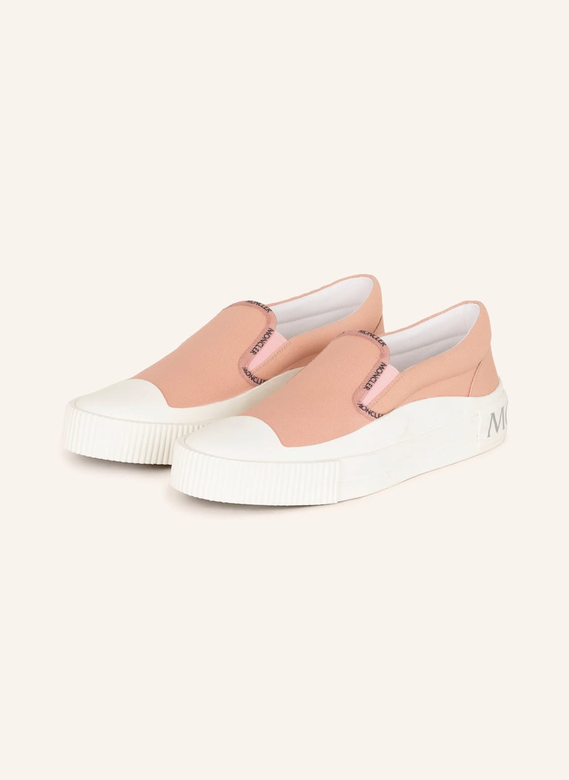 Moncler Slip-On-Sneaker Glissiere rosa von MONCLER