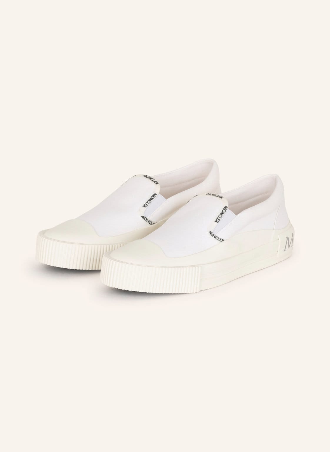 Moncler Slip-On-Sneaker Glissiere weiss von MONCLER