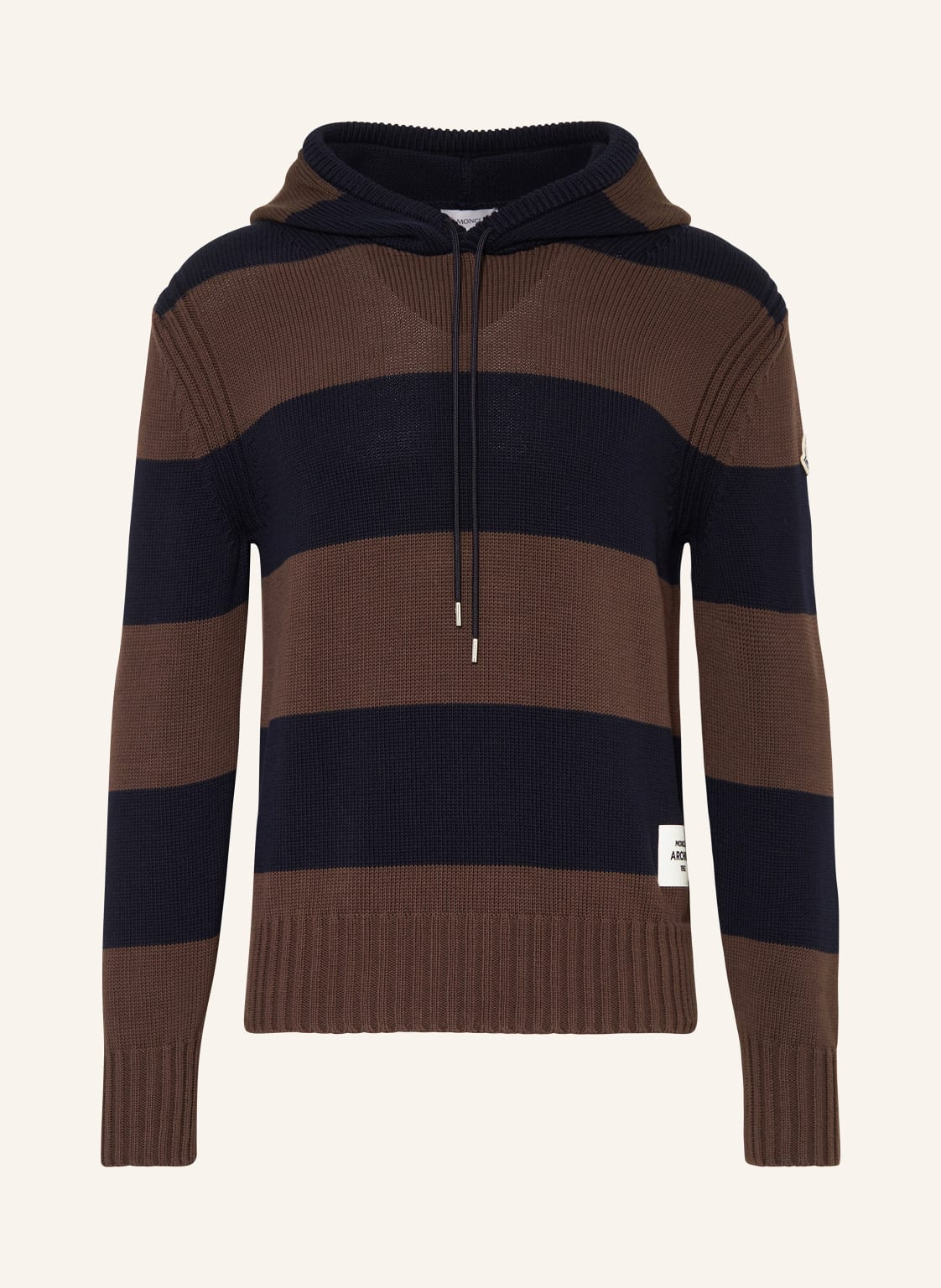 Moncler Strick-Hoodie braun von MONCLER