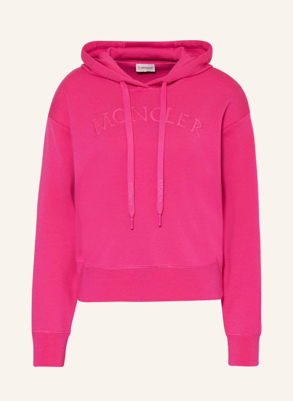 Moncler Strick-Hoodie pink von MONCLER