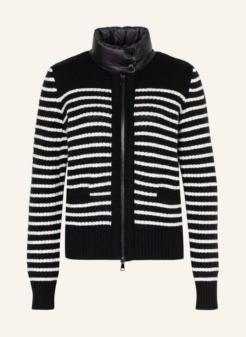 Moncler Strickjacke Tricot Im Materialmix schwarz von MONCLER