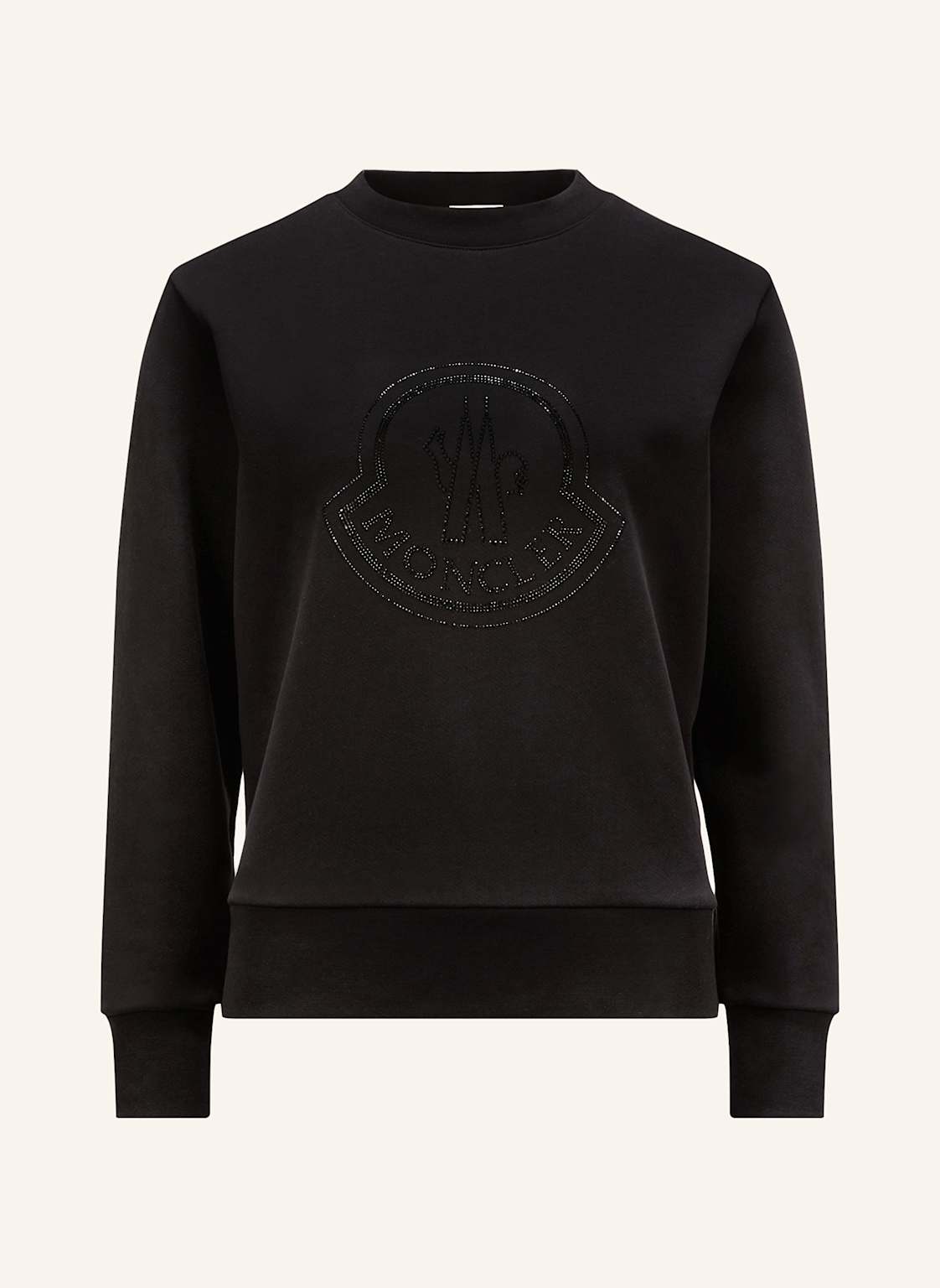 Moncler Sweatshirt Mit Schmucksteinen schwarz von MONCLER