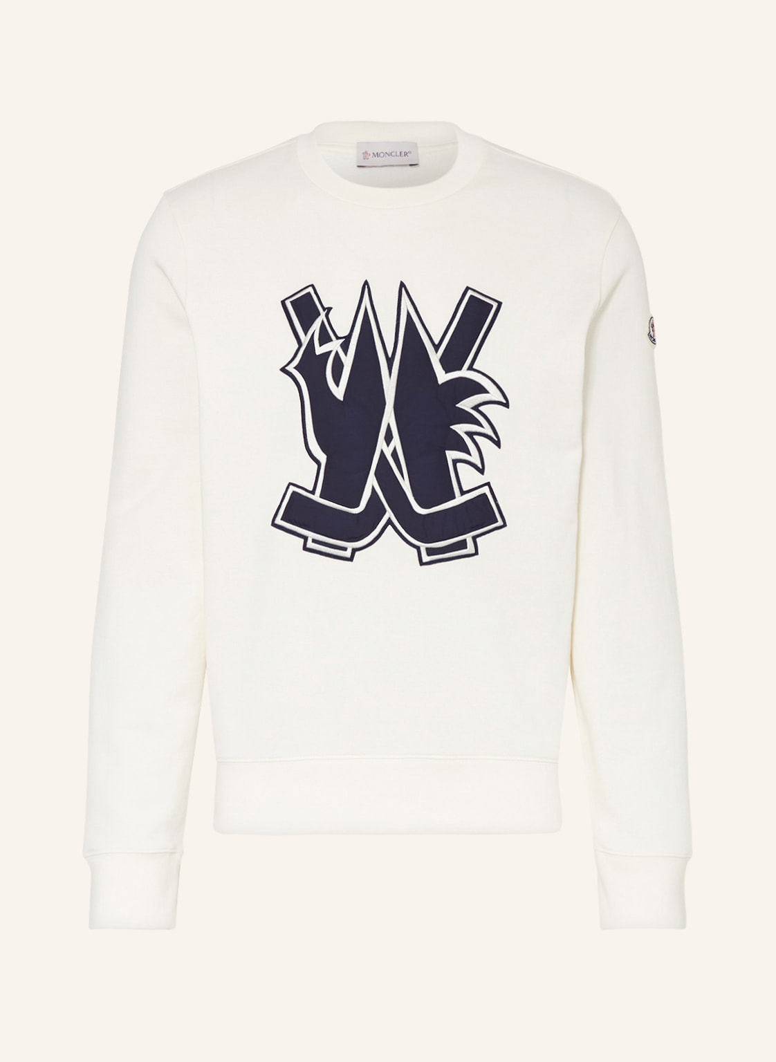 Moncler Sweatshirt weiss von MONCLER