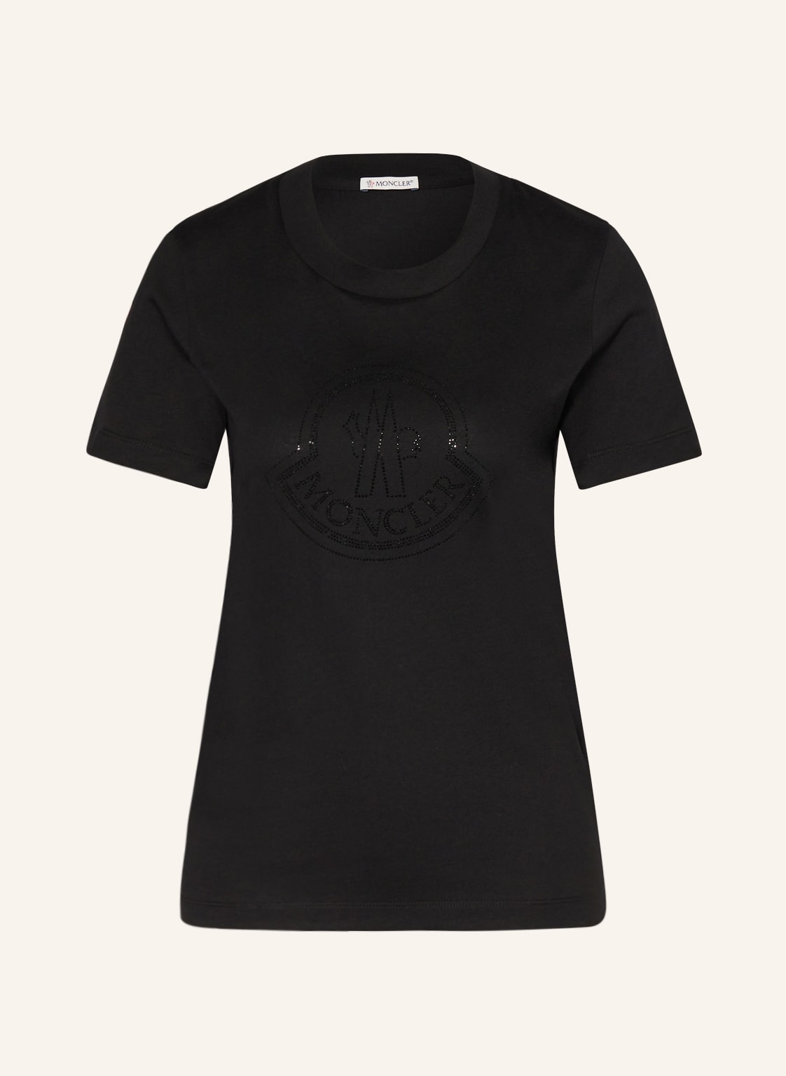 Moncler T-Shirt Mit Schmucksteinen schwarz von MONCLER