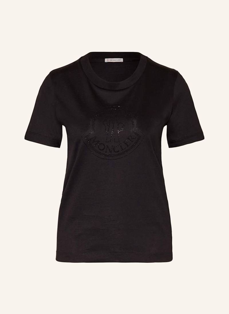 Moncler T-Shirt Mit Schmucksteinen schwarz von MONCLER