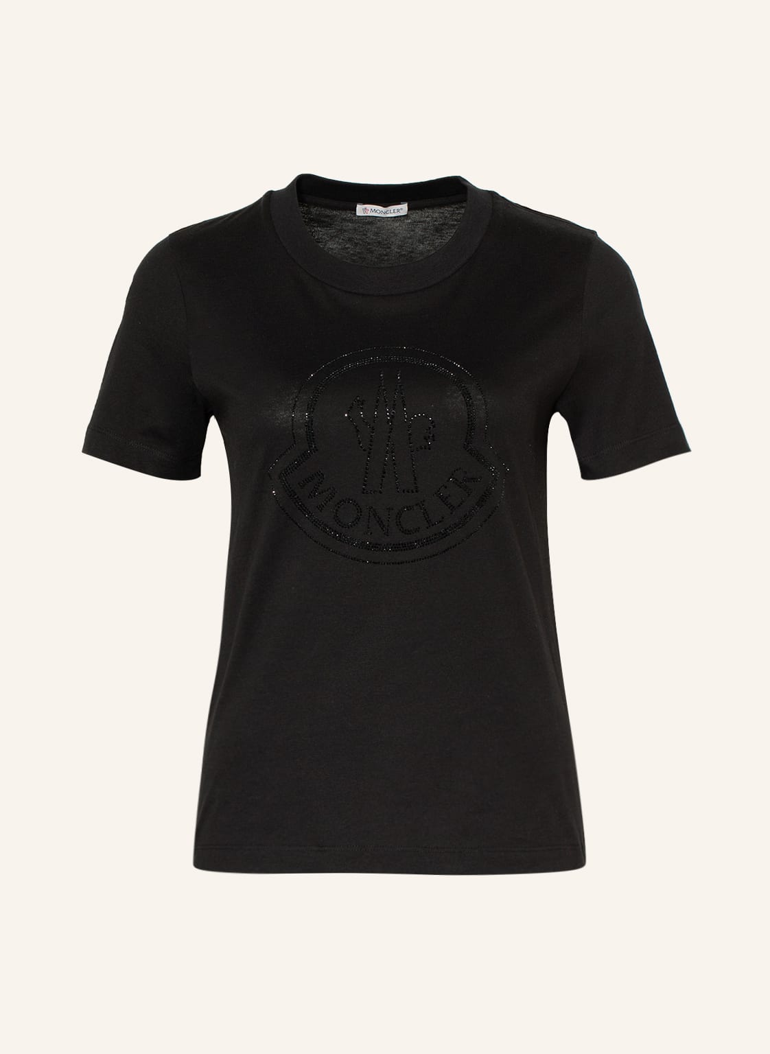 Moncler T-Shirt Mit Schmucksteinen schwarz von MONCLER