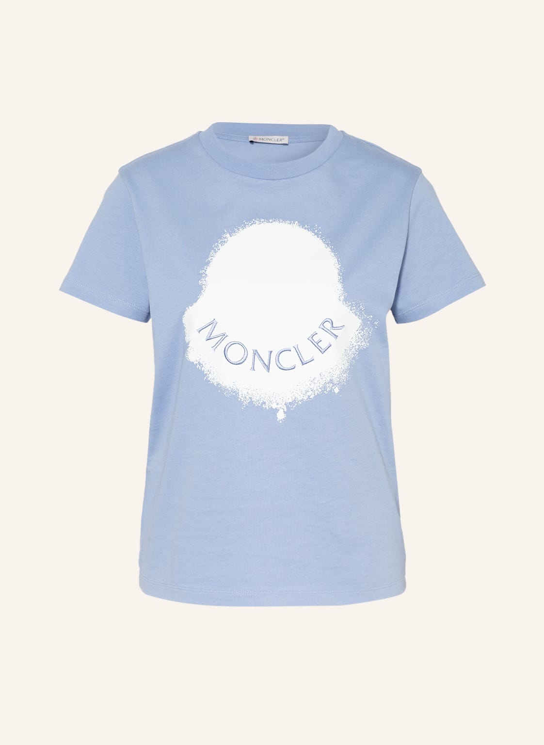 Moncler T-Shirt Mit Stickereien blau von MONCLER