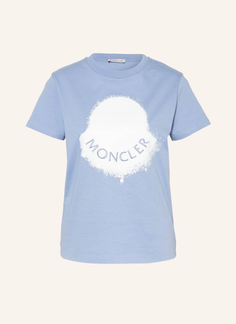 Moncler T-Shirt Mit Stickereien blau von MONCLER