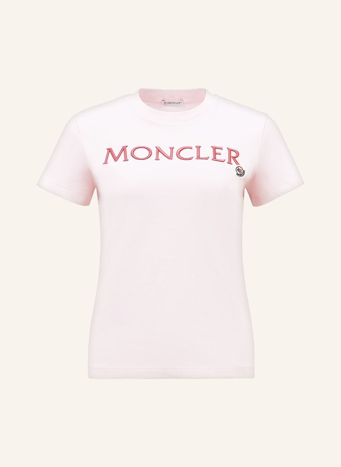 Moncler T-Shirt rosa von MONCLER