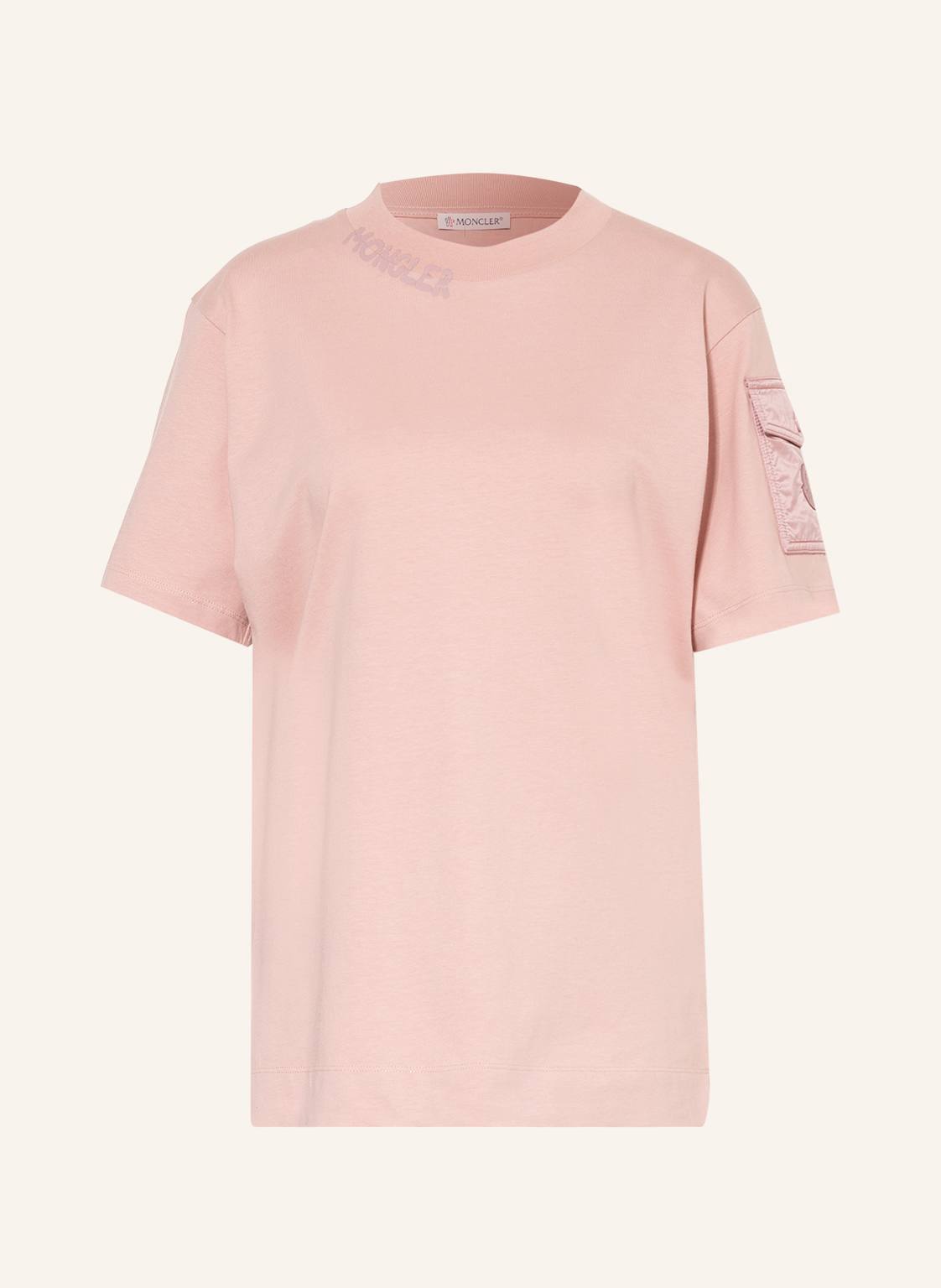 Moncler T-Shirt rosa von MONCLER