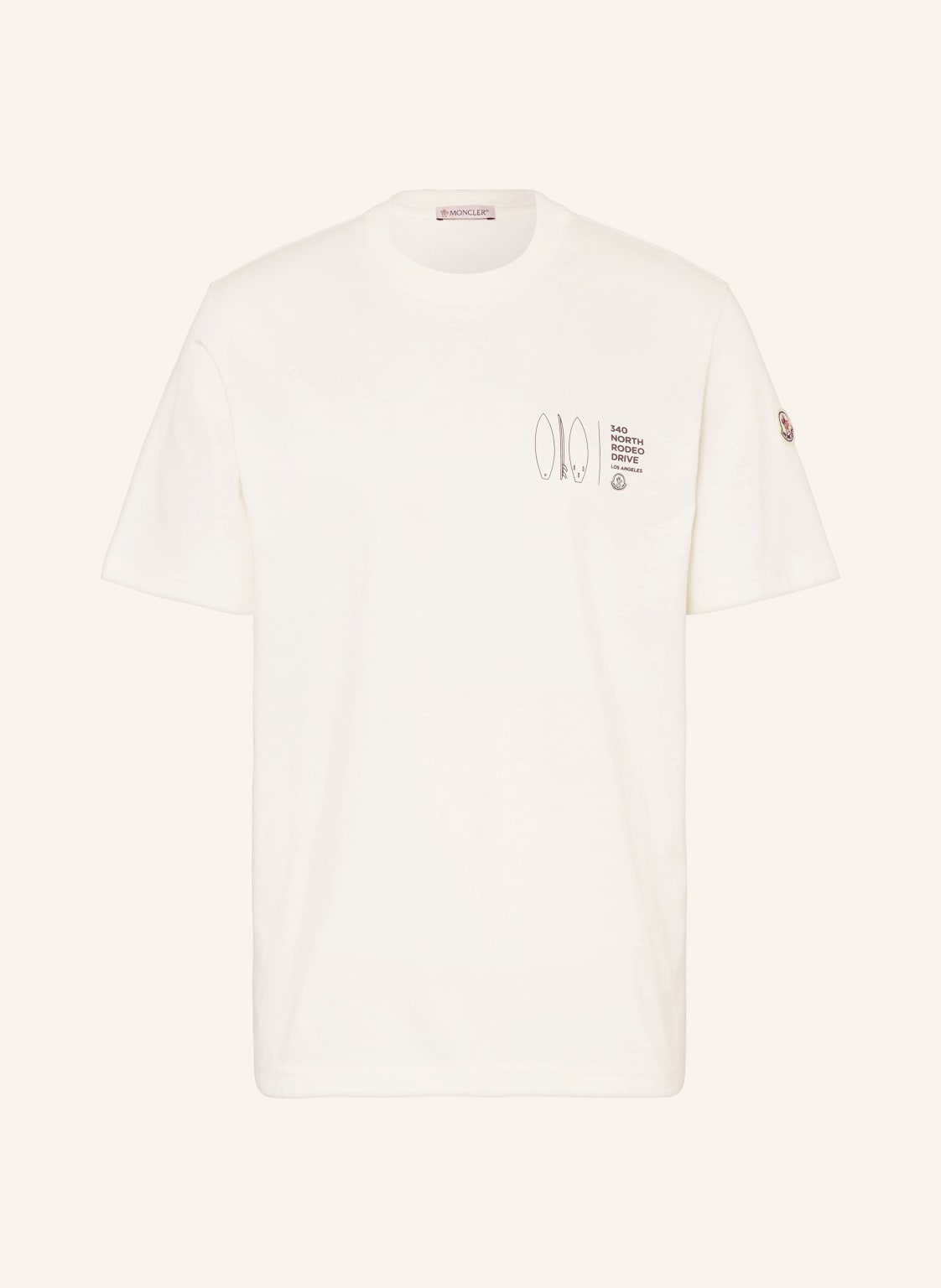 Moncler T-Shirt weiss von MONCLER