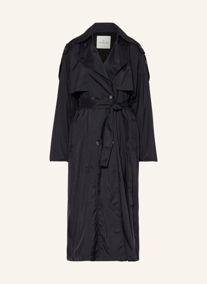 Moncler Trenchcoat Deva schwarz von MONCLER