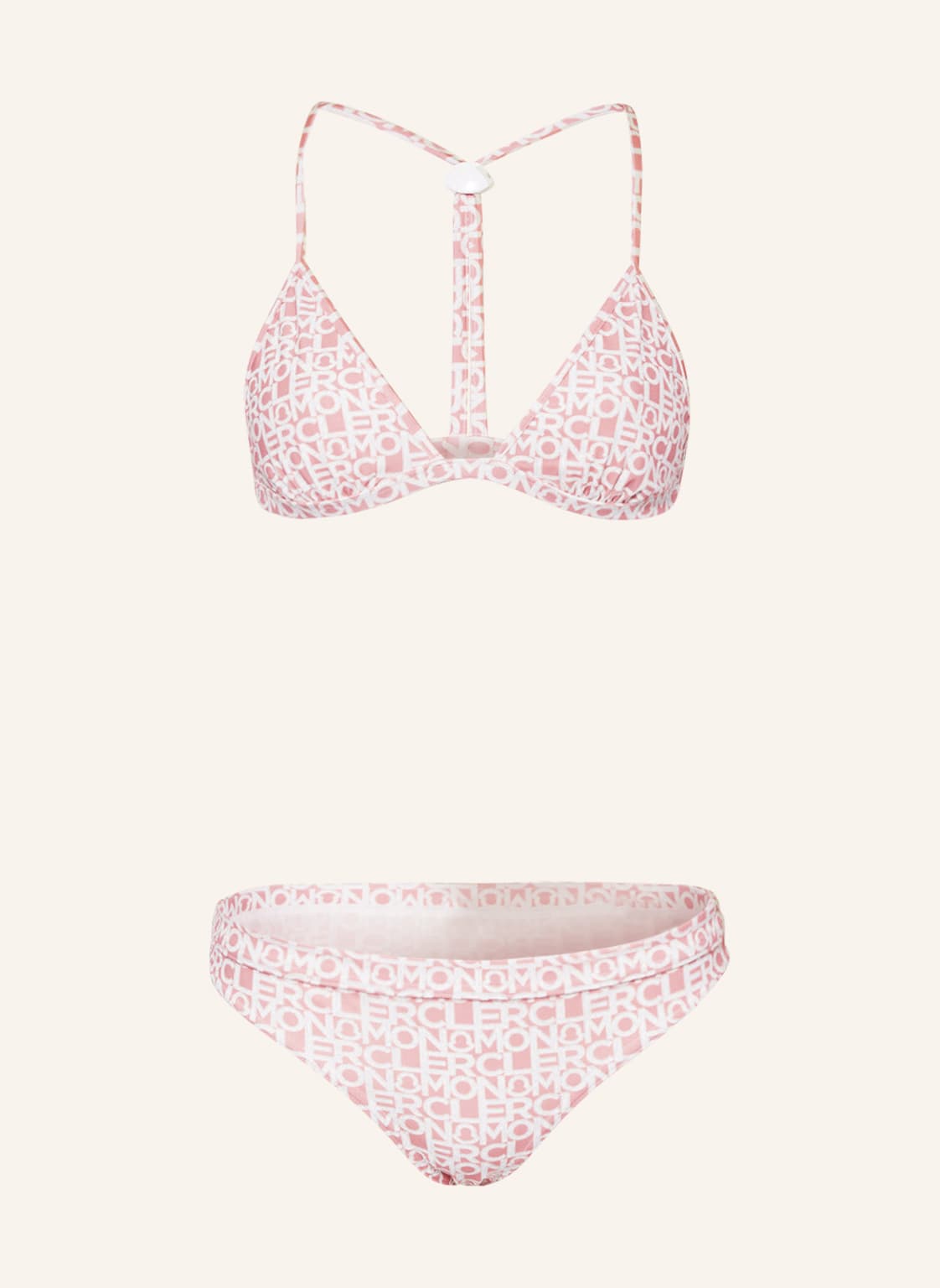 Moncler Triangel-Bikini pink von MONCLER