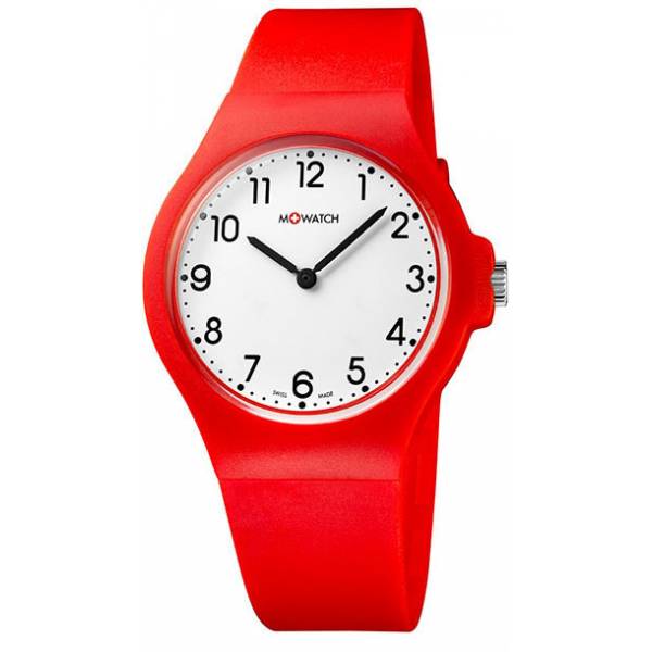 M-WATCH Core 37, Schweizer Quartzuhr rot von M-WATCH