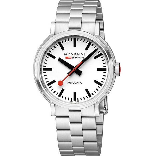 MONDAINE Automatic 41, Bahnhofsuhr Automatik von MONDAINE