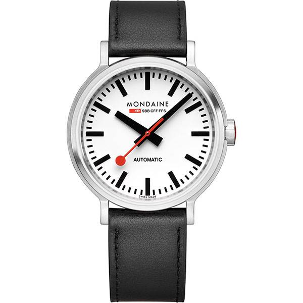 MONDAINE Automatic 41, Bahnhofsuhr Automatik von MONDAINE