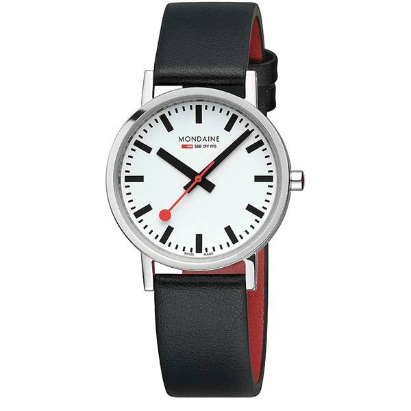 MONDAINE Classic 36, original Schweizer Bahnhofsuhr, matt von MONDAINE