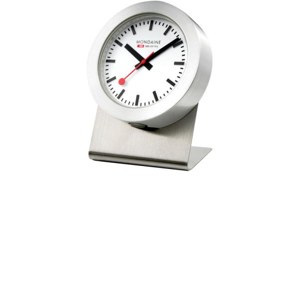 MONDAINE Magnet Clock Quartz, kleine SBB Bahnhofs Tischuhr von MONDAINE