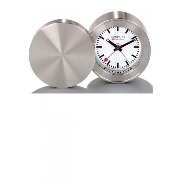 MONDAINE Travel Alarm Clock, Reisewecker, SBB Bahnhofsuhr von MONDAINE