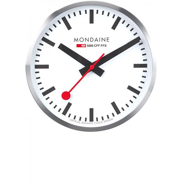 MONDAINE Wall Clock, SBB Bahnhofswanduhr, XL Sweep Silent von MONDAINE