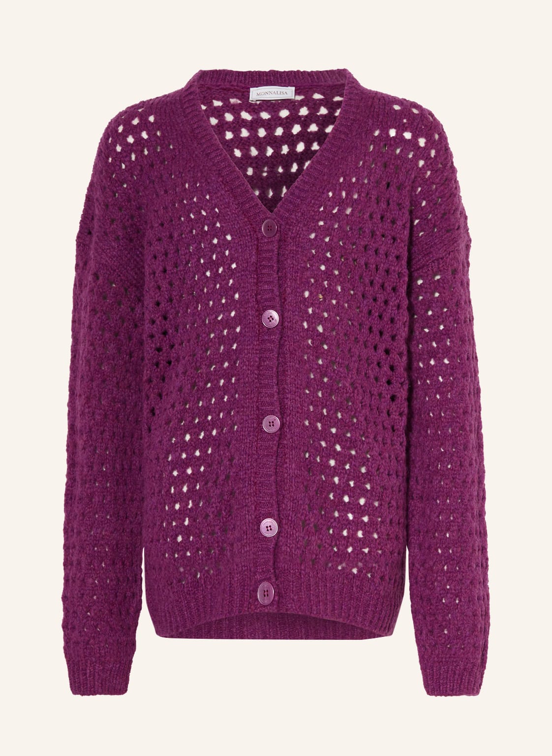 Monnalisa Strickjacke Mit Pailletten lila Monnalisa Strickjacke Mit Pailletten lila von MONNALISA