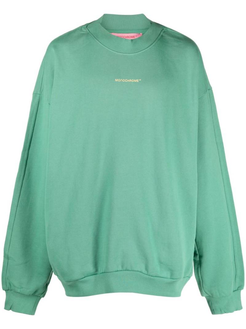 MONOCHROME Mandala logo-embossed sweatshirt - Green von MONOCHROME