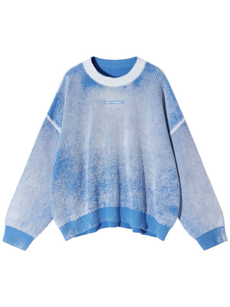 MONOCHROME bleach-wash sweatshirt - Blue von MONOCHROME