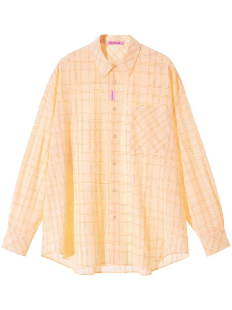 MONOCHROME check pattern shirt - Yellow von MONOCHROME