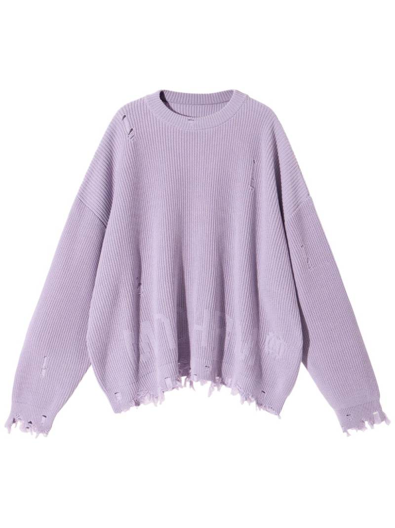 MONOCHROME distressed-effect jumper - Purple von MONOCHROME