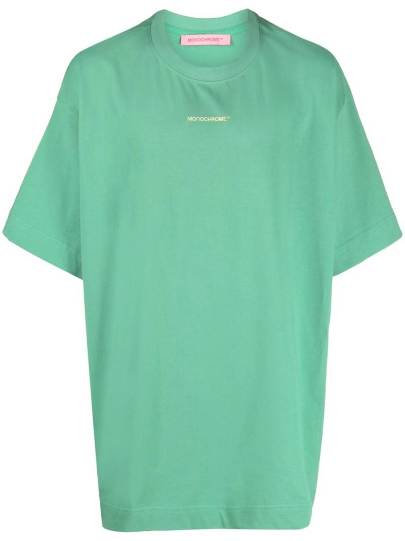 MONOCHROME logo-embossed cotton T-shirt - Green von MONOCHROME