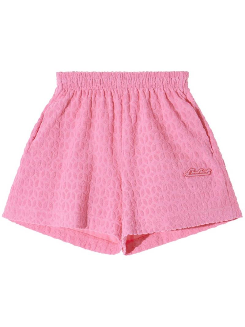 MONOCHROME logo embroidered mini shorts - Pink von MONOCHROME