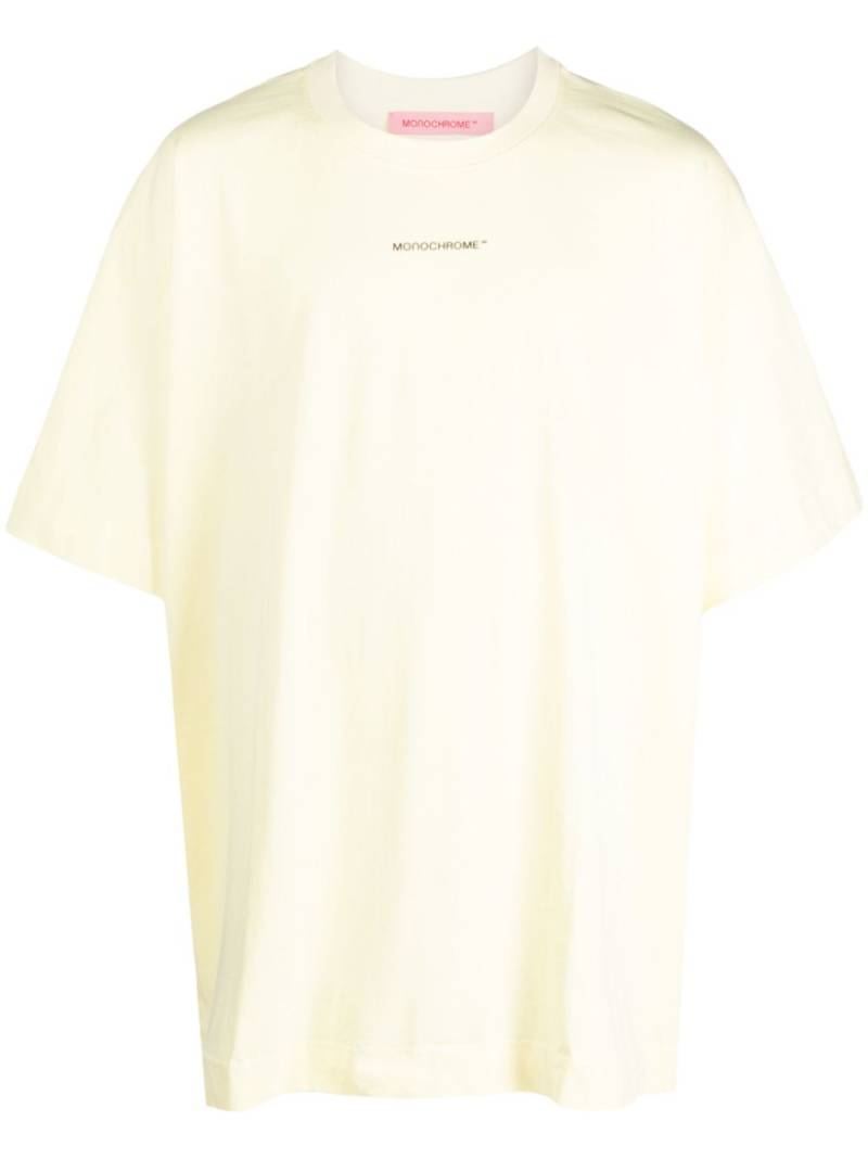 MONOCHROME logo-print cotton T-shirt - Yellow von MONOCHROME