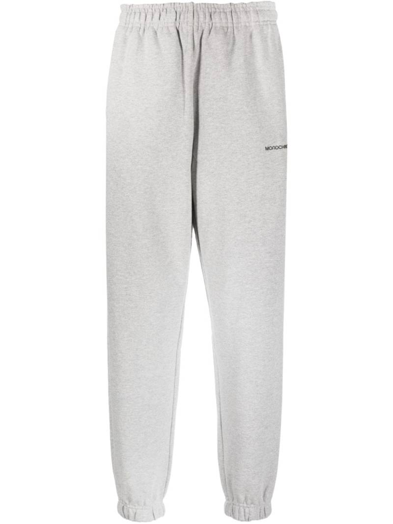 MONOCHROME logo-print cotton track pants - Grey von MONOCHROME