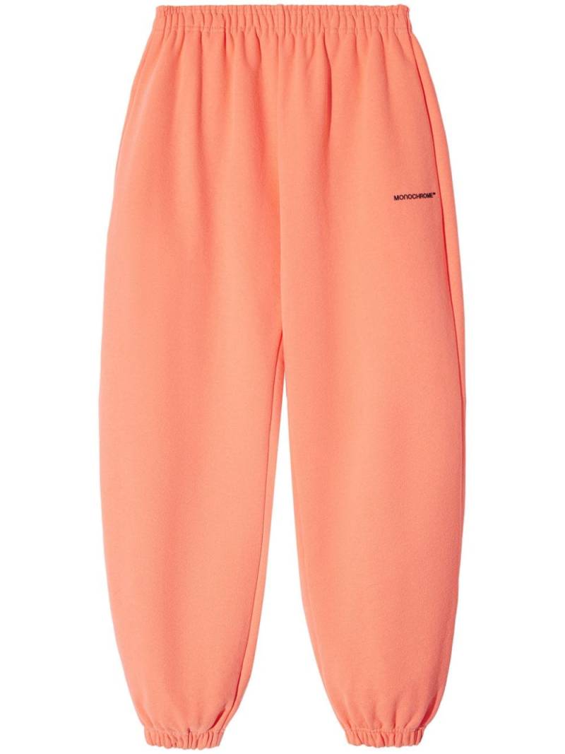 MONOCHROME logo-print track pants - Orange von MONOCHROME