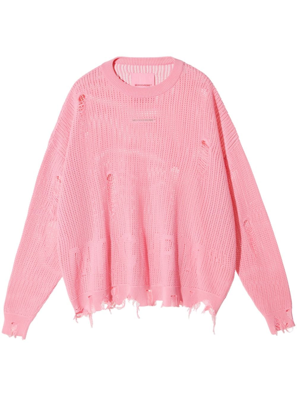 MONOCHROME ripped detailing sweatshirt - Pink von MONOCHROME