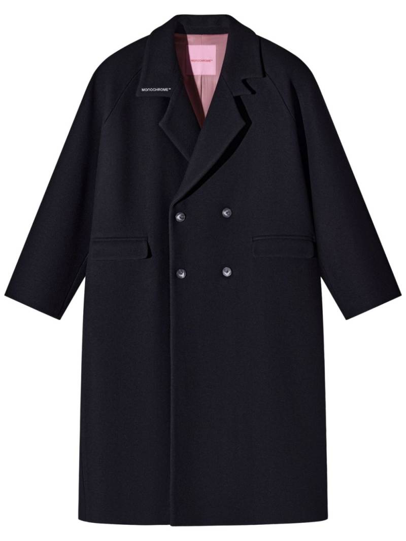 MONOCHROME wool-blend double-breasted coat - Black von MONOCHROME