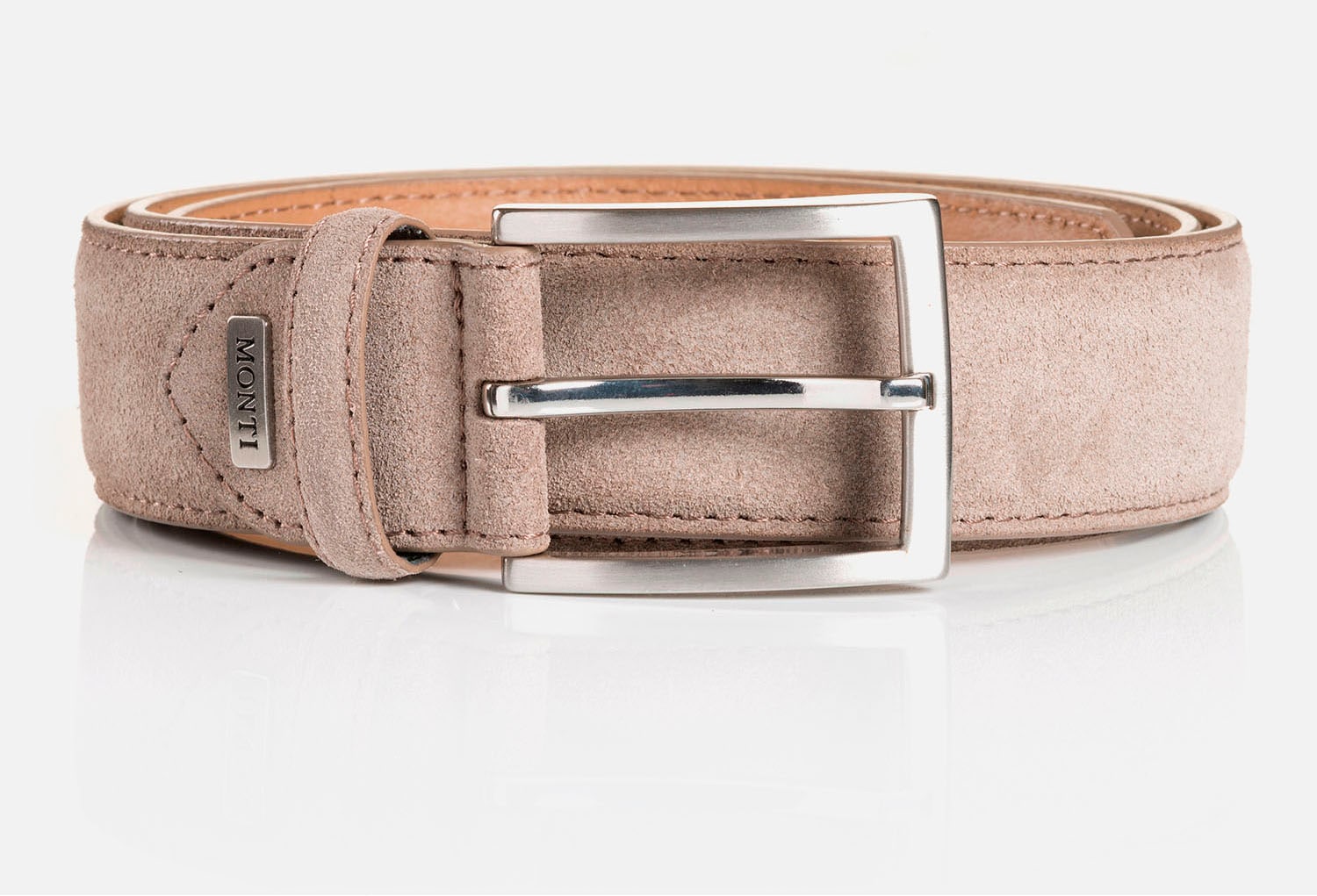 MONTI Ledergürtel, 3,5 cm breit, Business-Casual, Veloursleder, kürzbar MONTI Ledergürtel, 3,5 cm breit, Business-Casual, Veloursleder, kürzbar von MONTI