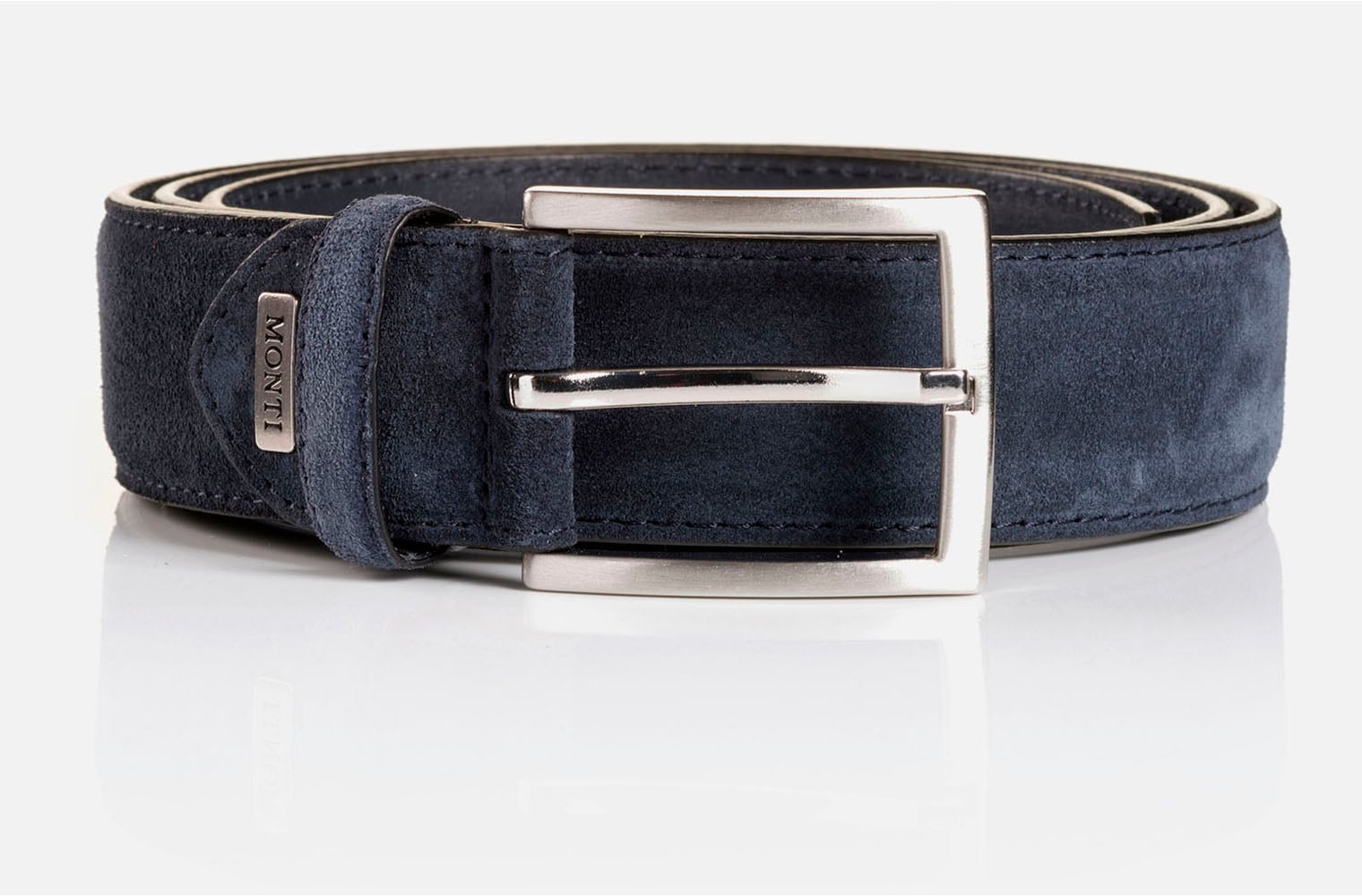 MONTI Ledergürtel, 3,5 cm breit, Business-Casual, Veloursleder, kürzbar MONTI Ledergürtel, 3,5 cm breit, Business-Casual, Veloursleder, kürzbar von MONTI