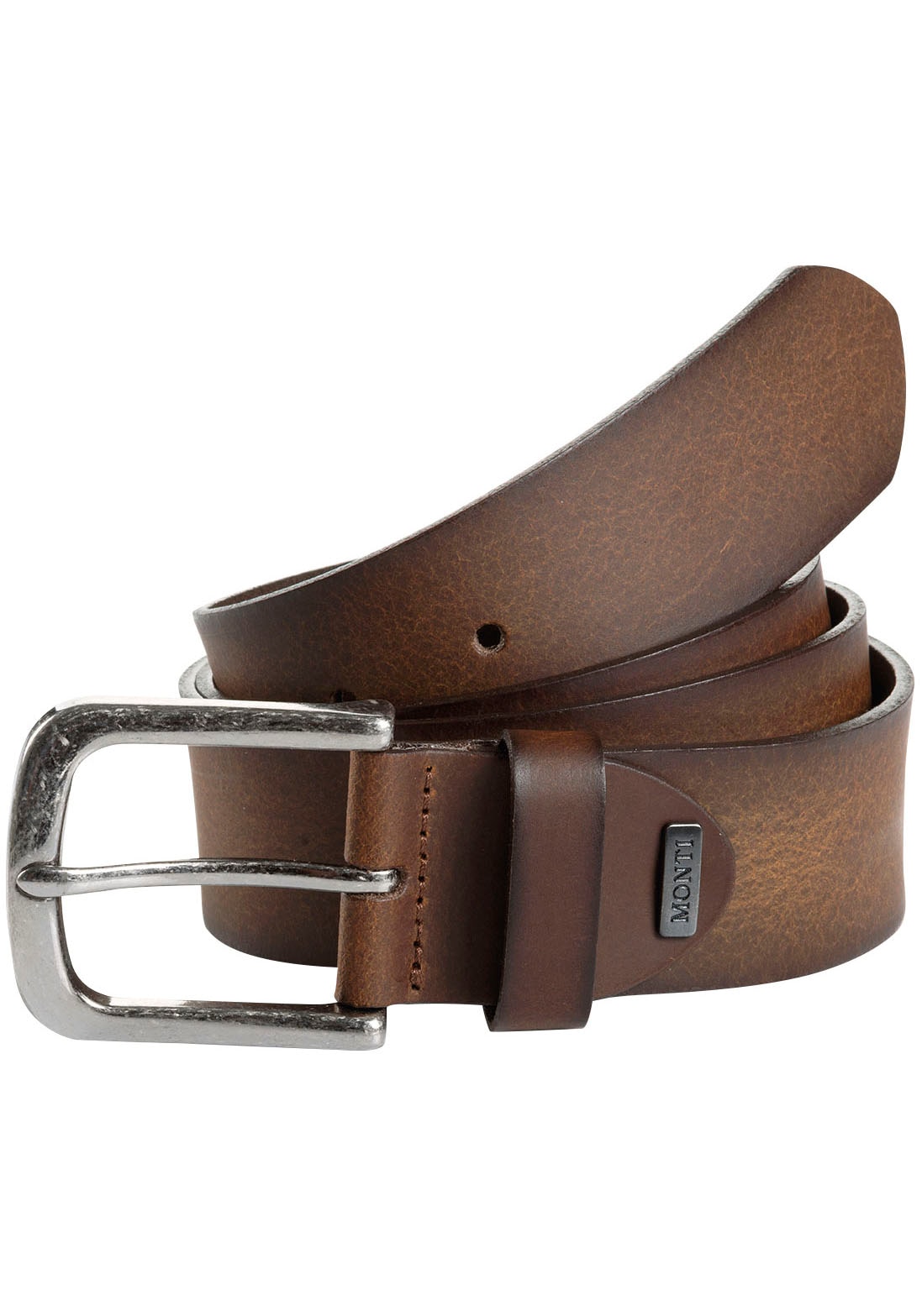 MONTI Ledergürtel »NASHVILLE«, 4,0 cm breit, Jeans-Casual, kürzbar, bis Gr. 150 cm MONTI Ledergürtel »NASHVILLE«, 4,0 cm breit, Jeans-Casual, kürzbar, bis Gr. 150 cm von MONTI
