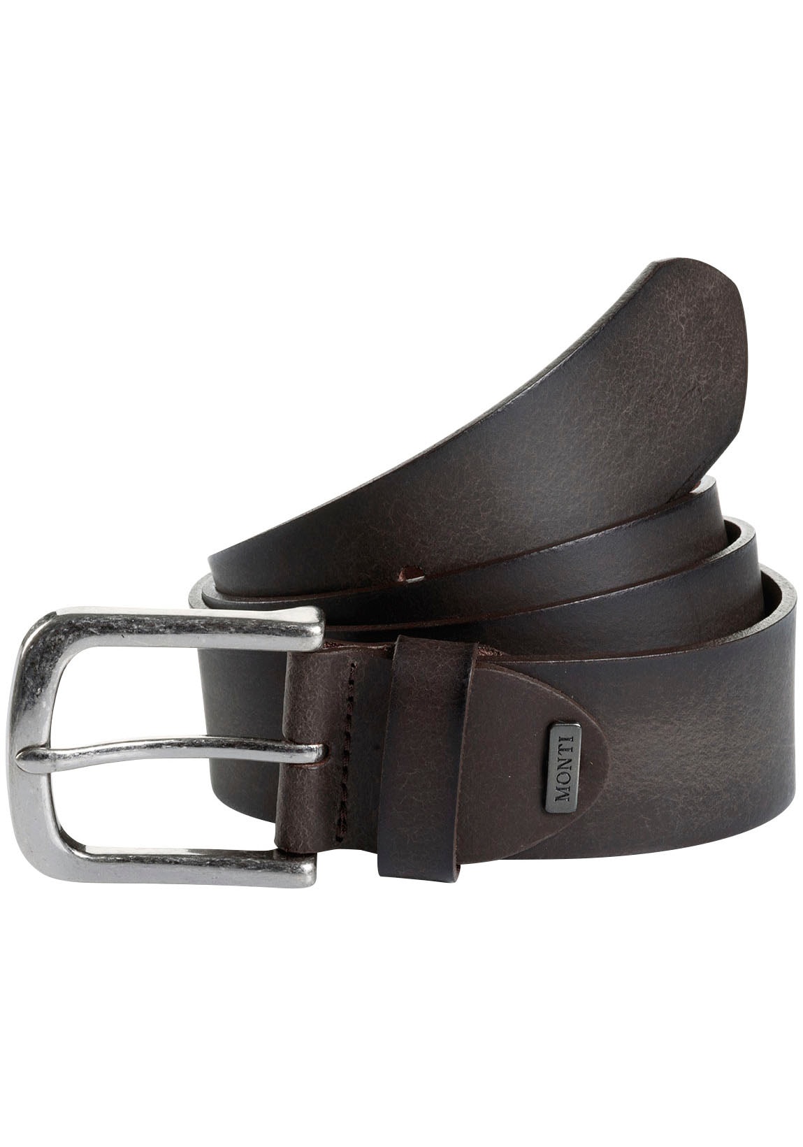 MONTI Ledergürtel »NASHVILLE«, 4,0 cm breit, Jeans-Casual, kürzbar, bis Gr. 150 cm MONTI Ledergürtel »NASHVILLE«, 4,0 cm breit, Jeans-Casual, kürzbar, bis Gr. 150 cm von MONTI