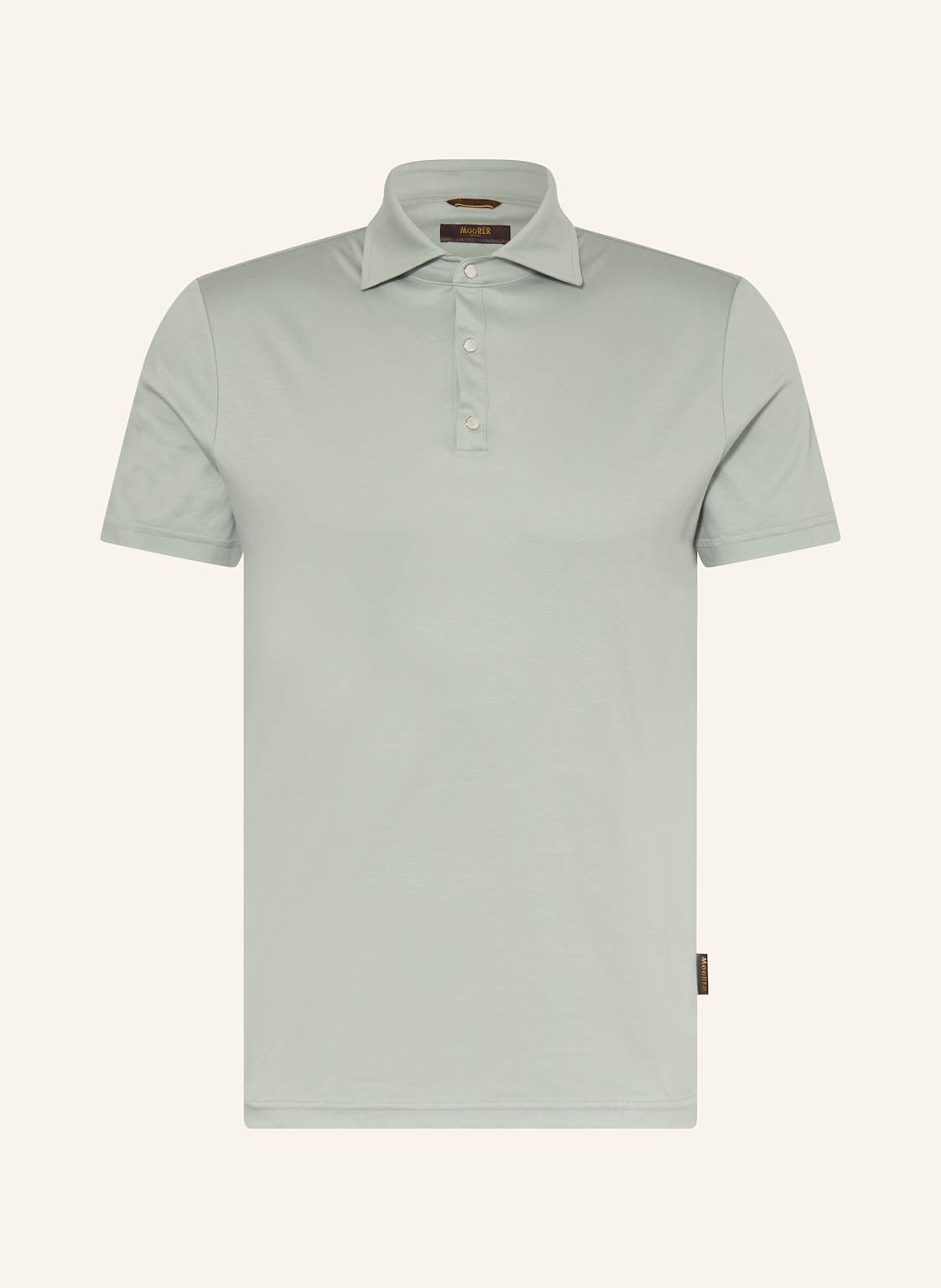 Moorer Jersey-Poloshirt gruen von MOORER